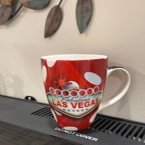 Vibrant Red Las Vegas Mug
